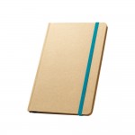 Notizbuch A5 aus Recyclingpapier bedrucken Farbe hellblau
