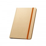 Notizbuch A5 aus Recyclingpapier bedrucken Farbe orange