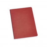 Recycling-Notizbücher mit Logo 40 Seiten A5 Farbe rot