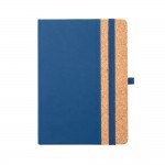 Notizbuch A5 in einer Tasche Werbeartikel Farbe blau zweite Ansicht