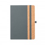 Notizbuch A5 in einer Tasche Werbeartikel Farbe grau zweite Ansicht