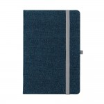 Notizbücher A5 mit verkleidetem Einband  Farbe blau zweite Ansicht