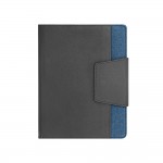 Notizbuch mit Magnetverschluss bedrucken Farbe blau zweite Ansicht