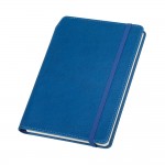 Notizbücher A5 mit Stifthalter Farbe blau vierte Ansicht