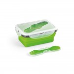 Lunchboxen 640 ml bedrucken Farbe hellgrün vierte Ansicht