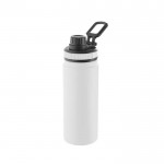Aluminiumflasche mit Tragegriff u. Plastikverschluss, 570 ml farbe weiß