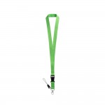 Schlüsselband als Werbegeschenk mit Mini-Lanyard (2 cm) Farbe hellgrün