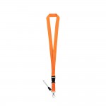 Schlüsselband als Werbegeschenk mit Mini-Lanyard (2 cm) Farbe orange