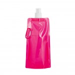 Faltbare Kunststoffflasche bedrucken Farbe rosa zweite Ansicht