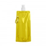 Faltbare Kunststoffflasche bedrucken Farbe gelb zweite Ansicht