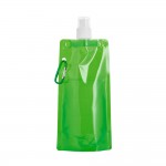 Faltbare Kunststoffflasche bedrucken Farbe hellgrün zweite Ansicht