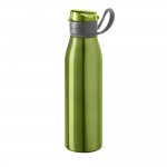 Flasche aus Aluminium mit originellem Deckel Farbe hellgrün