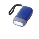 Einfache Taschenlampe mit Dynamo bedrucken Farbe blau