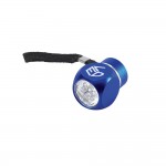 Die kleinste Taschenlampe mit Aufdruck Farbe blau Ansicht mit Logo 1