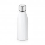 Aluminiumflasche mit Vollfarbdruck Farbe weiß