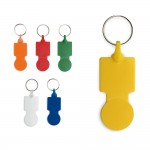 Schlüsselanhänger mit Münze für Einkaufswagen bedrucken Ansicht in vielen Farben