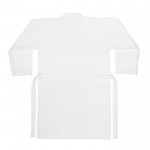Baumwollbademantel mit Gürtel und zwei Taschen, 350 g/m2 farbe weiß dritte Ansicht