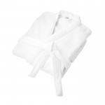 Baumwollbademantel mit Gürtel und zwei Taschen, 350 g/m2 farbe weiß