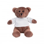Teddybär mit Hemd bedrucken Farbe weiß