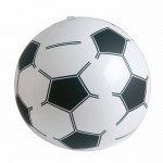 Aufblasbarer Fußball im Retro-Stil Farbe schwarz erste Detailbild