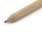 Mini-Bleistift als Werbegeschenk mit Logo Farbe natürliche farbe zweite Detailbild
