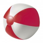 Wasserball aus PVC in verschiedenen Farben mit bunter Option farbe rot zweite Ansicht