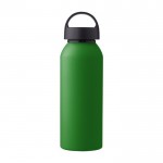 Recycling-Aluminiumflasche mit Griff, mattes Finish, 500ml farbe hellgrün erste Ansicht