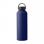 Recycling-Aluminiumflasche mit Griff, mattiert, 800ml farbe blau erste Ansicht