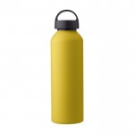 Recycling-Aluminiumflasche mit Griff, mattiert, 800ml farbe gelb erste Ansicht
