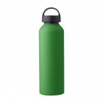 Recycling-Aluminiumflasche mit Griff, mattiert, 800ml farbe hellgrün erste Ansicht