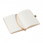 Notizbuch aus Kork und Baumwolle, ca. A5-Blätter, liniert farbe lachsfarbig zweite Ansicht