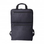 Laptop-Rucksack 15'' aus Polyester und Baumwolle farbe schwarz erste Ansicht
