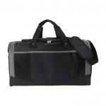 Sporttasche aus 600D-Polyester mit Griffen und Riemen farbe schwarz erste Ansicht
