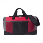 Sporttasche aus 600D-Polyester mit Griffen und Riemen farbe rot erste Ansicht