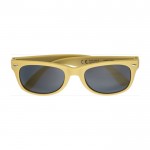Sonnenbrille aus recyceltem Kunststoff mit UV400-Schutz farbe gelb erste Ansicht