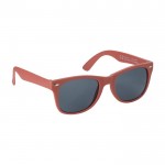 Sonnenbrille aus recyceltem Kunststoff mit UV400-Schutz farbe rot zweite Ansicht
