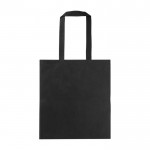 Einkaufstasche aus RPET-Vlies mit langen Henkeln, 70 g/m2 farbe schwarz erste Ansicht