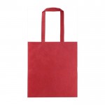 Einkaufstasche aus RPET-Vlies mit langen Henkeln, 70 g/m2 farbe rot erste Ansicht