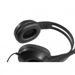 Kopfhörer mit Bügel und Mikro Farbe grau sechste Ansicht