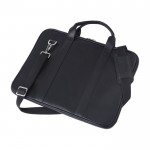 Leder-Umhängetasche für Laptop 15'' mit mehreren Fächern farbe schwarz vierte Ansicht