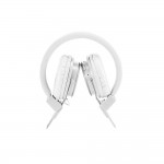 Elegante faltbare Design-Kopfhörer  Farbe weiß vierte Ansicht