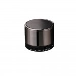Mini-Bluetooth-Lautsprecher aus Metall Farbe titan