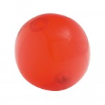Transparenter Strandball bedrucken Farbe rot