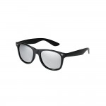 Sonnenbrille mit verspiegelten Gläsern Farbe schwarz