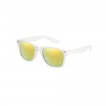 Sonnenbrille mit verspiegelten Gläsern Farbe weiß