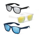 Sonnenbrille mit verspiegelten Gläsern Ansicht in vielen Farben