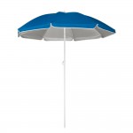 Bedruckte Sonnenschirme für Werbung Farbe blau