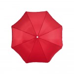 Bedruckte Sonnenschirme für Werbung Farbe rot dritte Ansicht