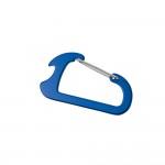 Schlüsselanhänger Karabiner mit Öffner Farbe blau
