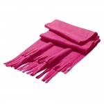 Farbiger Schal als Werbeartikel  Farbe rosa
